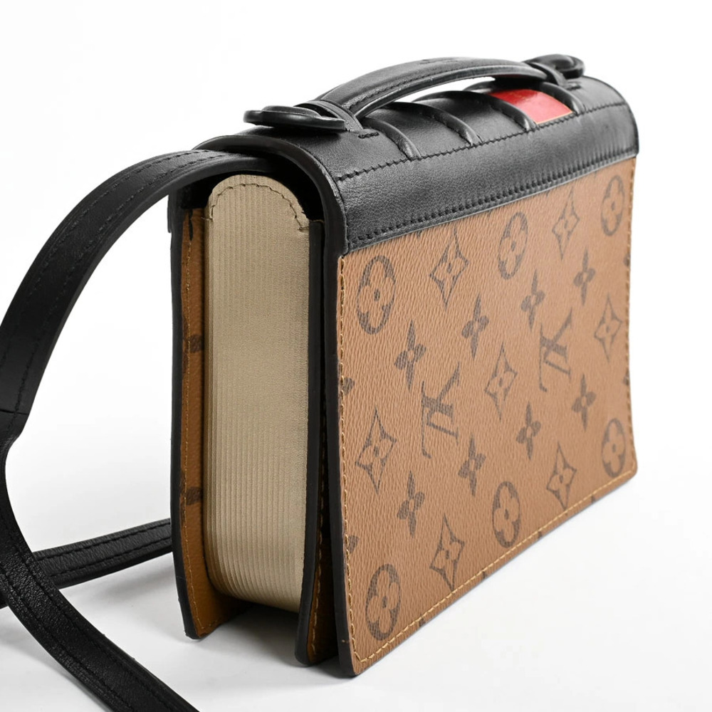 Louis Vuitton Shoulder Wallet on Book Chain Bag Brown